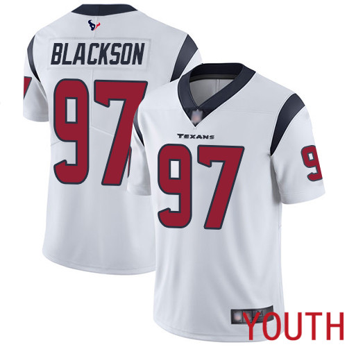 Houston Texans Limited White Youth Angelo Blackson Road Jersey NFL Football 97 Vapor Untouchable